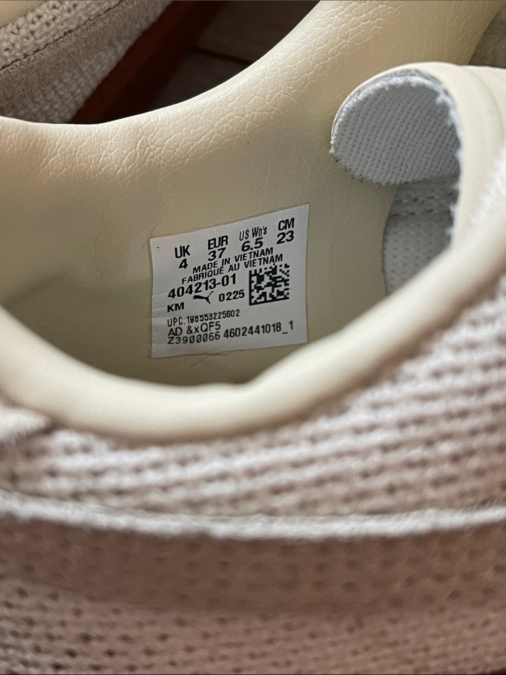 Puma Cream & Brown Low-Top Sneakers - Picture 4 of 6